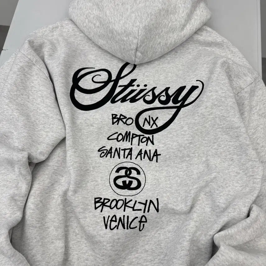 [BUNJANG] Stussy World Tour Hoodie / 스투시 월드투어 후드티