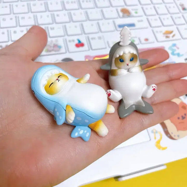 [BUNJANG] Mofusand Shark Cat Figure Bundle / 모프샌드 mofusand 사메냥 고양이 상어 피규어 가챠 일괄