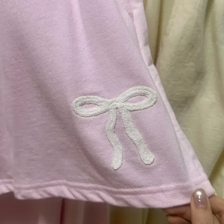 [BUNJANG] Ribbon Sweatshirt Set - New Arrival / 재고정리) 리본 맨투맨 세트 - 새상품