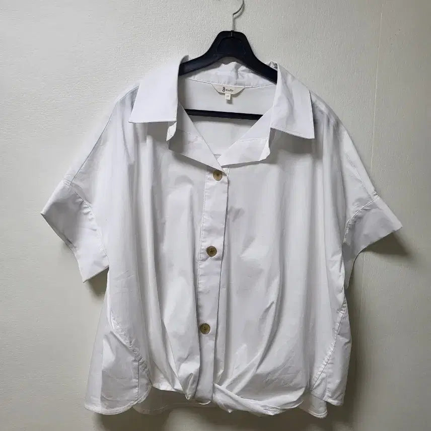 [BUNJANG] G Studio S24 White Button-Up Blouse (Size 77) / G스튜디오 s24 셔츠 블라우스 77