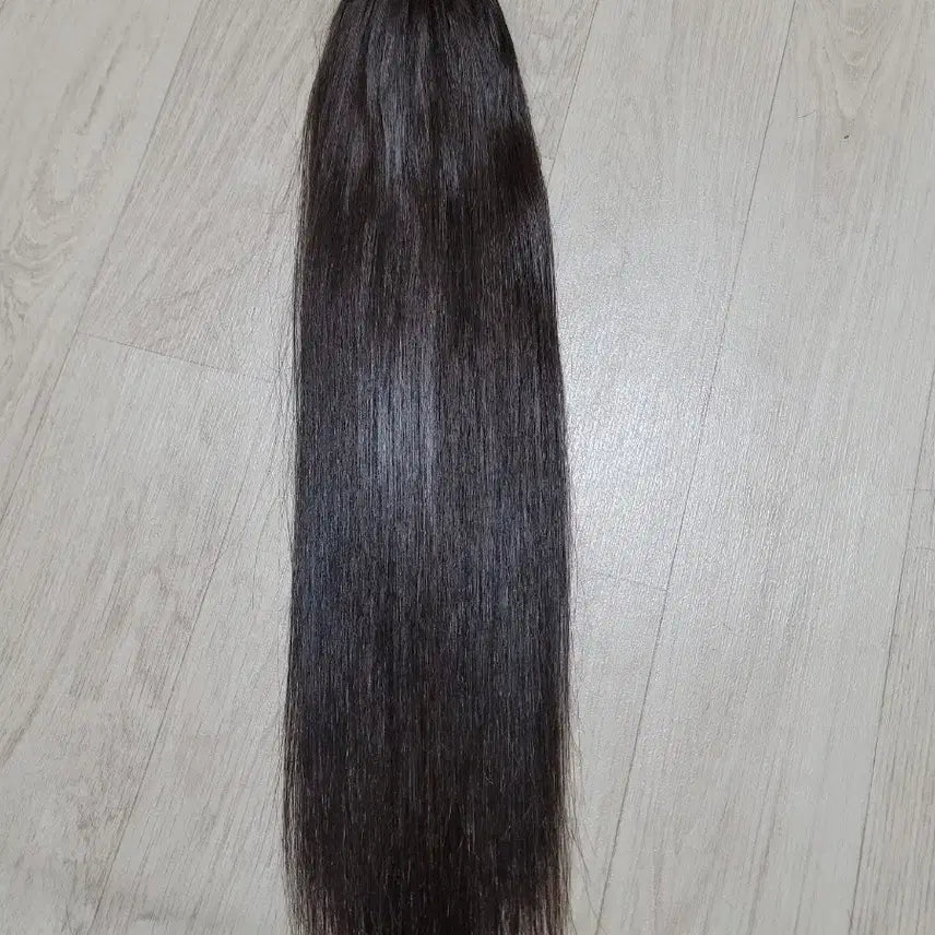 [BUNJANG] 18 Inch Natural Brown Hair Extensions (192 Strands) / 붙임머리 노팁천연모 18인치 192가닥
