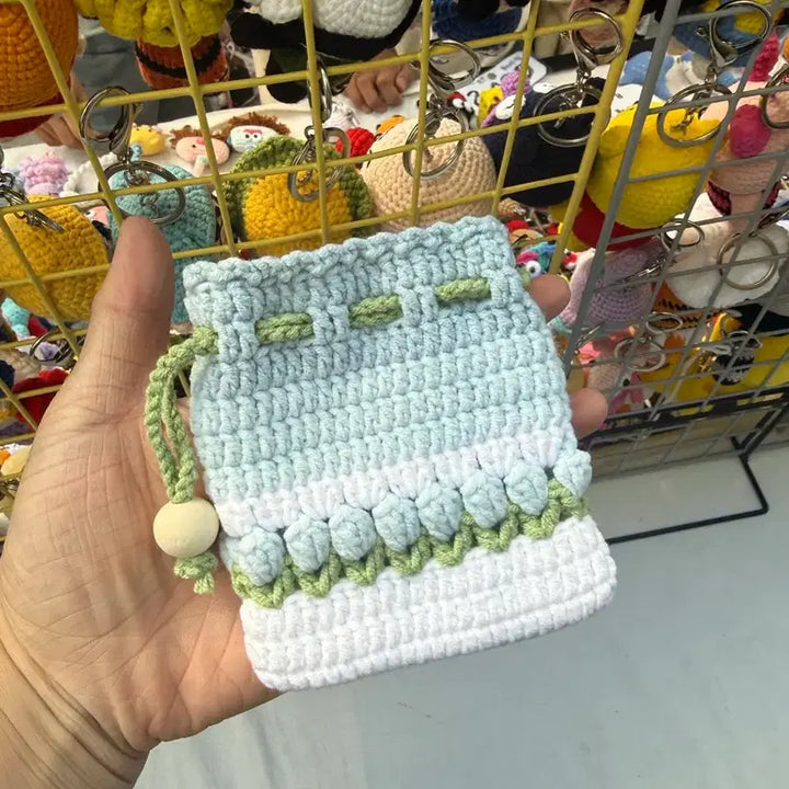 [BUNJANG] Handmade Tulip Pouch / 특가상품) 핸드메이드 튤립 파우치 어버이날 선물 악세 이어폰 수납