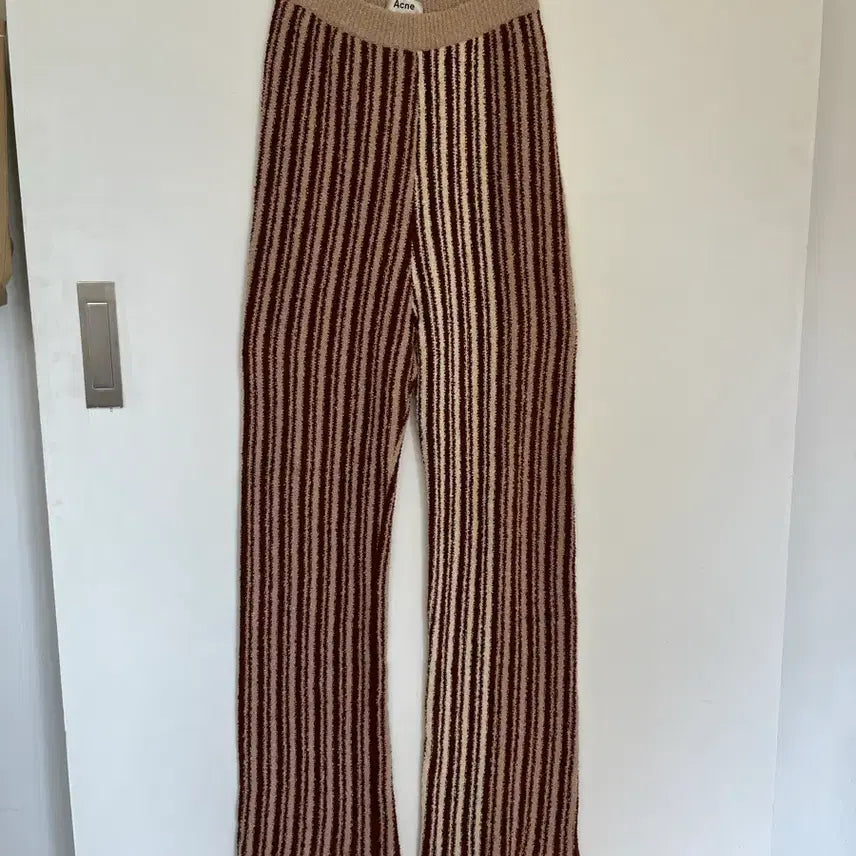 [BUNJANG] Acne Studios Jordiz Knit Pants Chocolate Brown Stripe / 아크네 스튜디오 Jordiz 니트팬츠 xs