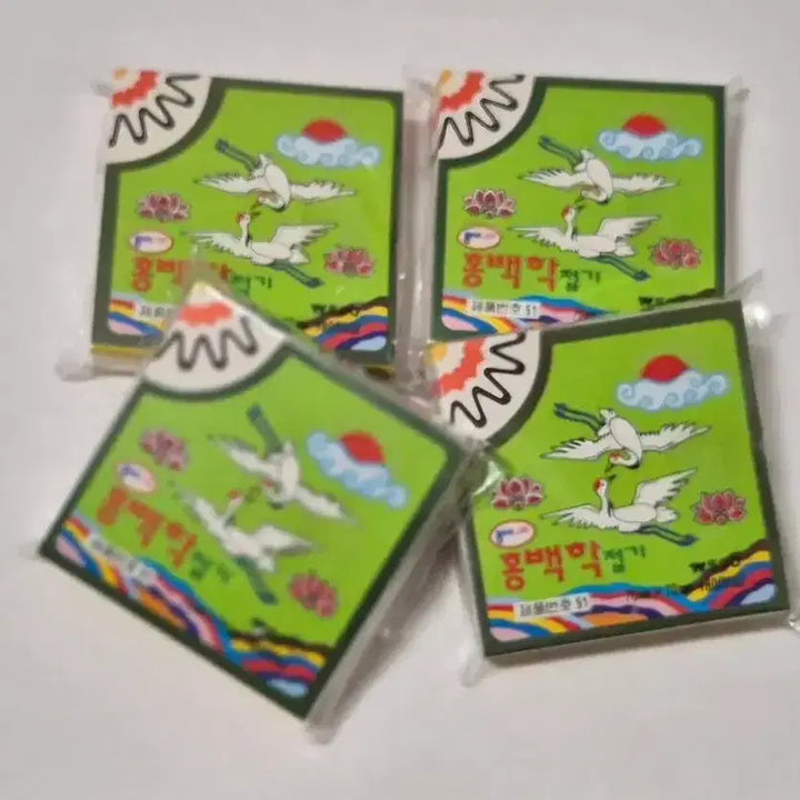 [BUNJANG] 1992 Origami Red and White Crane Folding / 고전 92년 홍백학 접기