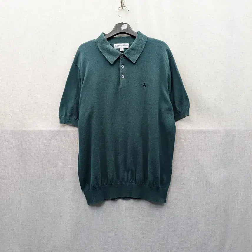 [BUNJANG] Brooks Brothers Green Short Sleeve Polo Shirt / 브룩스 브라더스 그린 반팔 폴로 셔츠