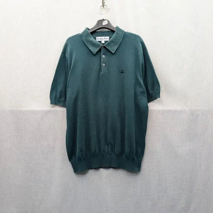 [BUNJANG] Brooks Brothers Green Short Sleeve Polo Shirt / 브룩스 브라더스 그린 반팔 폴로 셔츠