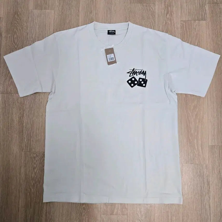 [BUNJANG] Stussy Dice Short Sleeve T-Shirt Cream L / 스투시 다이스 반팔 티셔츠 크림색 L 새상품