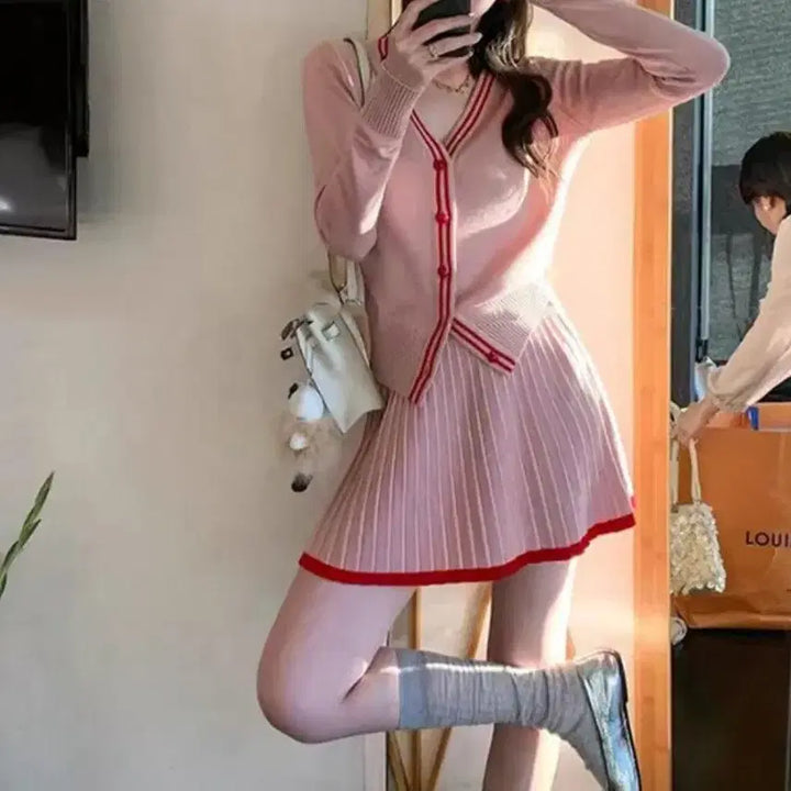 [BUNJANG] Strawberry Let Two-Piece Set / 딸기렛 투피스