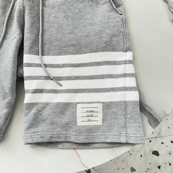 [BUNJANG] Thom Browne Diagonal Stripe Armband Shorts Gray Size 0 / [정품/0사이즈] 톰브라운 사선완장 반바지 그레이