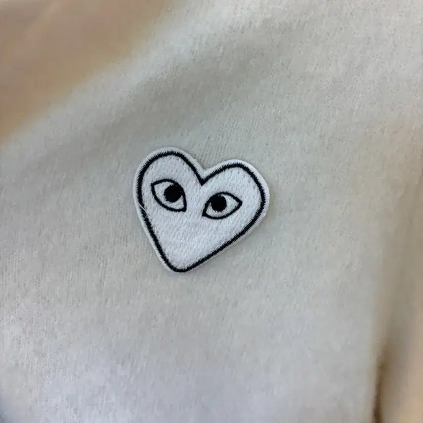 [BUNJANG] Comme des Garçons White Cardigan S / 꼼데가르송 화이트 가디건 S