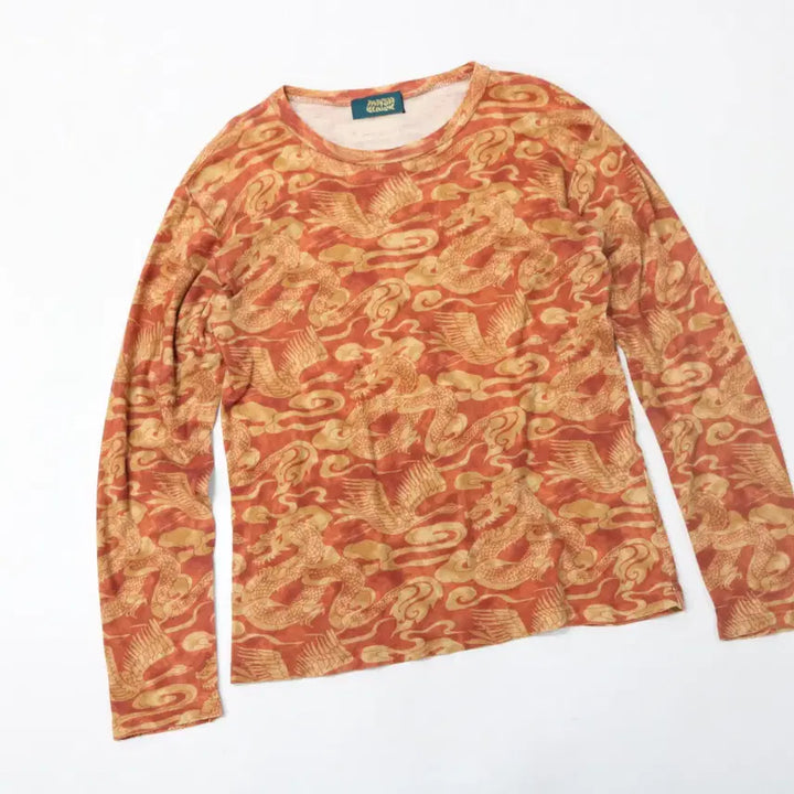 [BUNJANG] Mash Mania Vintage Dragon &amp; Crane Oriental Long Sleeve / MASH MANIA 빈티지 드래곤 &amp; 크레인 오리엔탈 롱슬리브