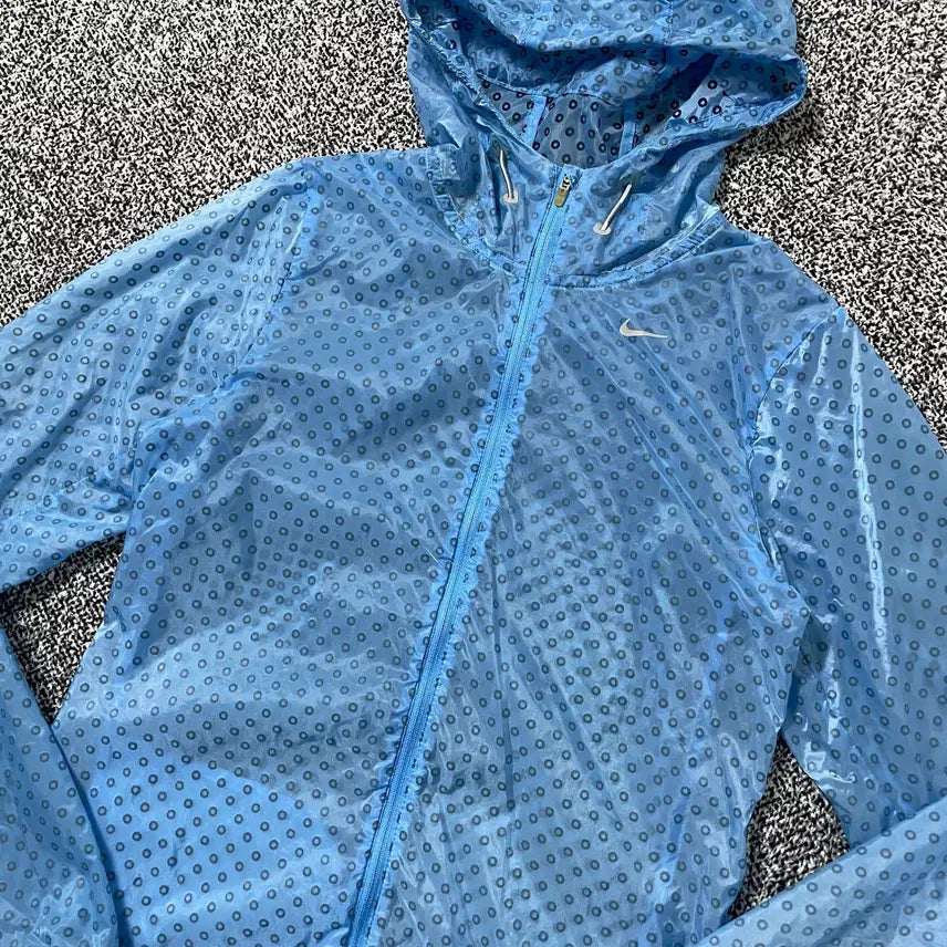 [BUNJANG] Nike Dot Minimalist Windbreaker Jacket Blue / 빈티지9. 나이키 도트 미니멀 바람막이 윈드러너 윈드브레이커 점퍼 블루
