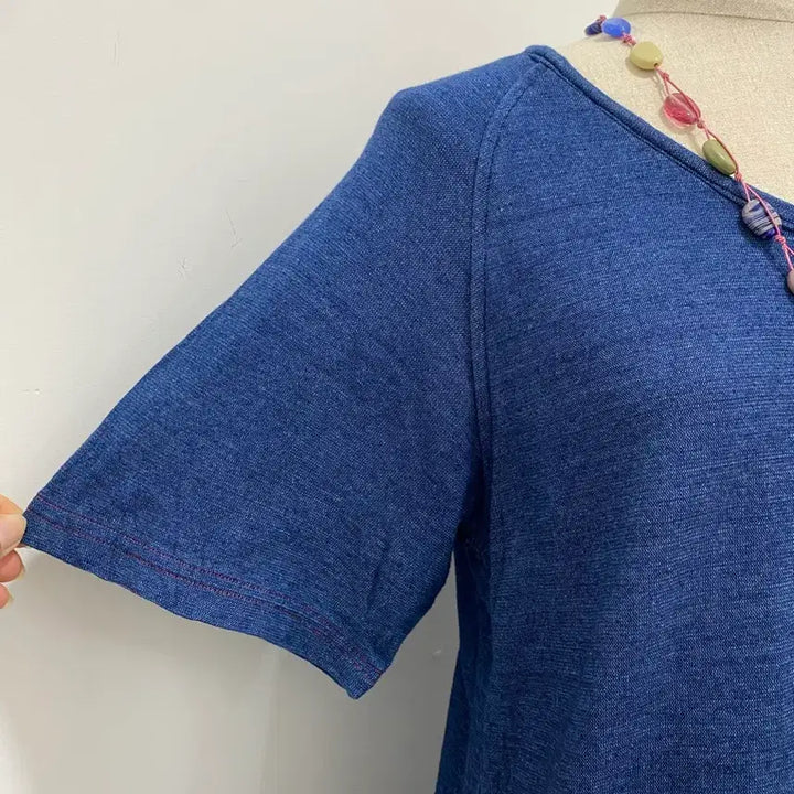 [BUNJANG] Blue Trick Patch Short Sleeve T-Shirt / Blue Trick 패치 반팔T