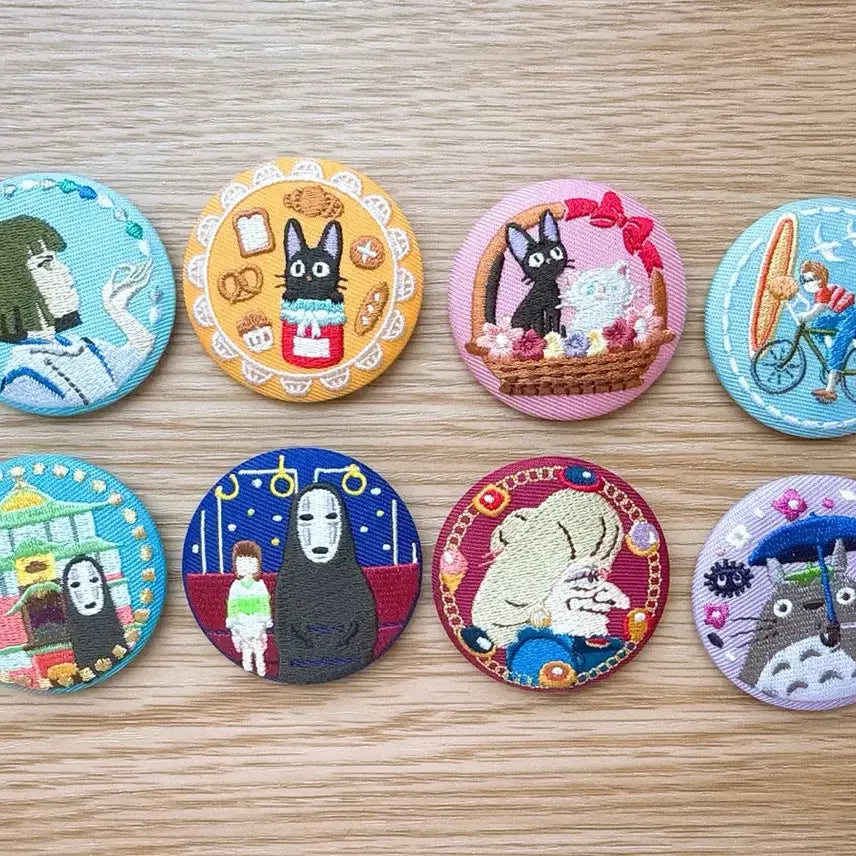 [BUNJANG] Ghibli Embroidered Badge / 지브리 자수뱃지