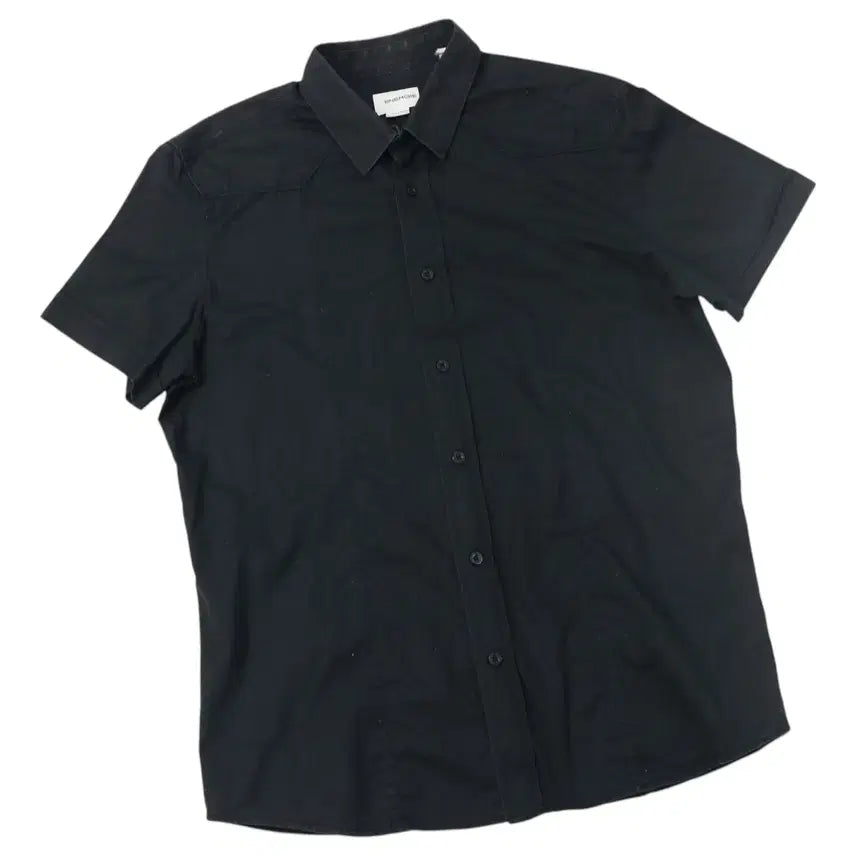 [BUNJANG] Energie Western Shoulder Black Short Sleeve Shirt XL / ENERGIE 에너지 빈티지 웨스턴 숄더 블랙 반팔 셔츠 (XL)