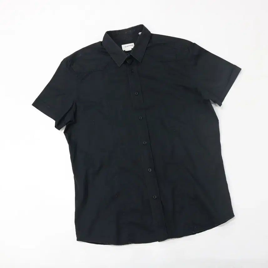 [BUNJANG] Energie Western Shoulder Black Short Sleeve Shirt XL / ENERGIE 에너지 빈티지 웨스턴 숄더 블랙 반팔 셔츠 (XL)