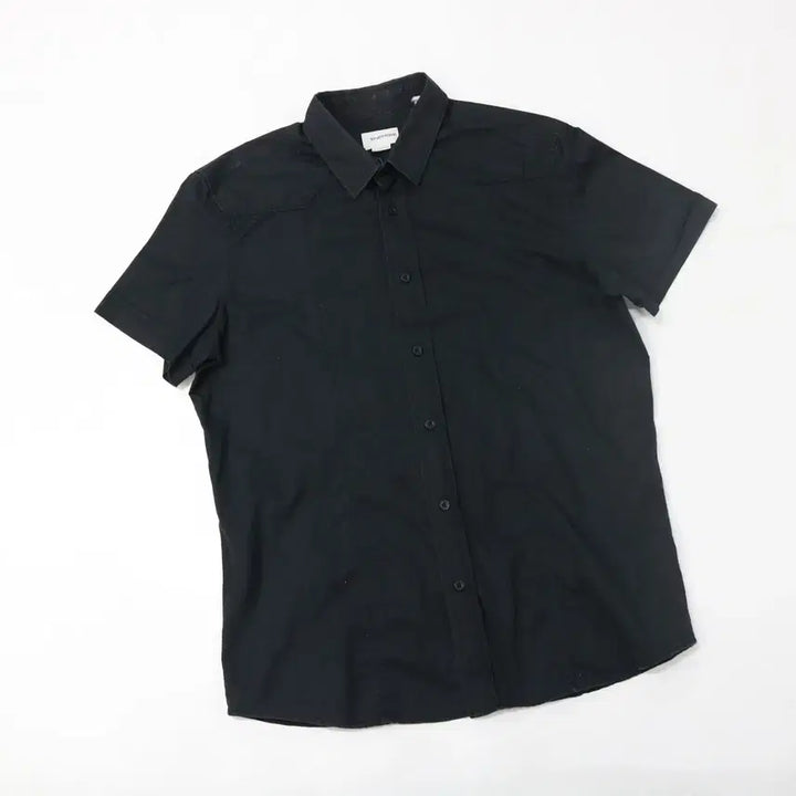 [BUNJANG] Energie Western Shoulder Black Short Sleeve Shirt XL / ENERGIE 에너지 빈티지 웨스턴 숄더 블랙 반팔 셔츠 (XL)