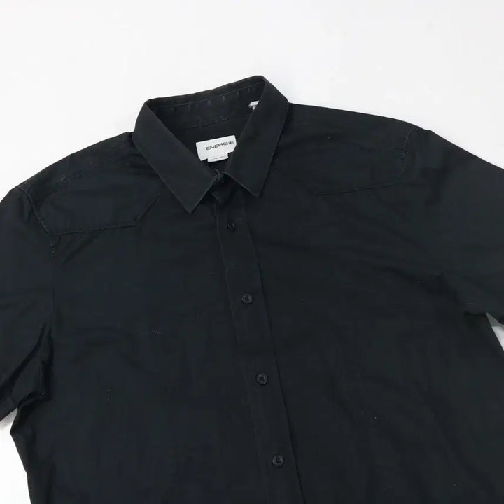 [BUNJANG] Energie Western Shoulder Black Short Sleeve Shirt XL / ENERGIE 에너지 빈티지 웨스턴 숄더 블랙 반팔 셔츠 (XL)