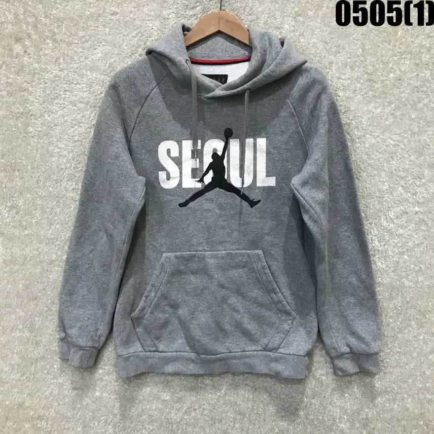 [BUNJANG] Jordan Seoul Hoodie Gray Medium / 조던 서울 후드티 그레이 m