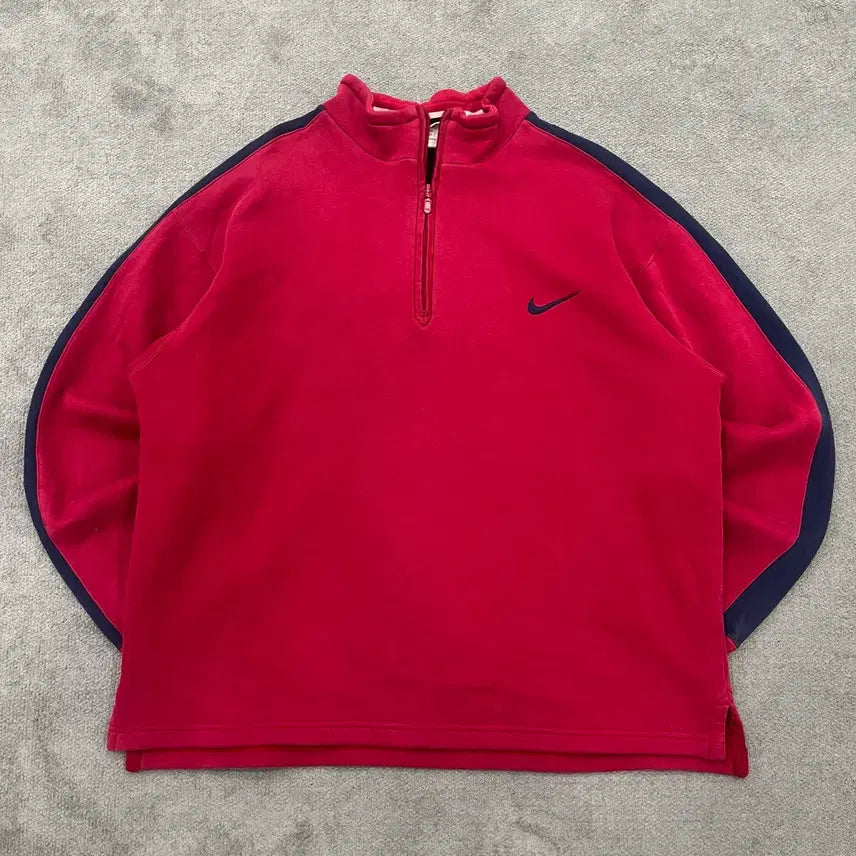 [SOLD OUT] XL 나이키 90s 올드스쿨 반집업 맨투맨