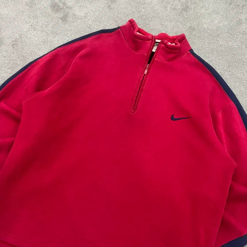 [SOLD OUT] XL 나이키 90s 올드스쿨 반집업 맨투맨