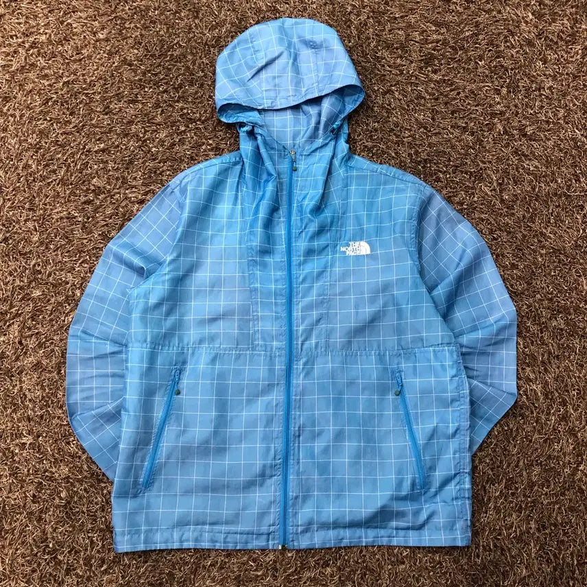 [BUNJANG] The North Face Nylon Check Windbreaker Jacket / XL 노스페이스 나일론 체크 바람막이 자켓