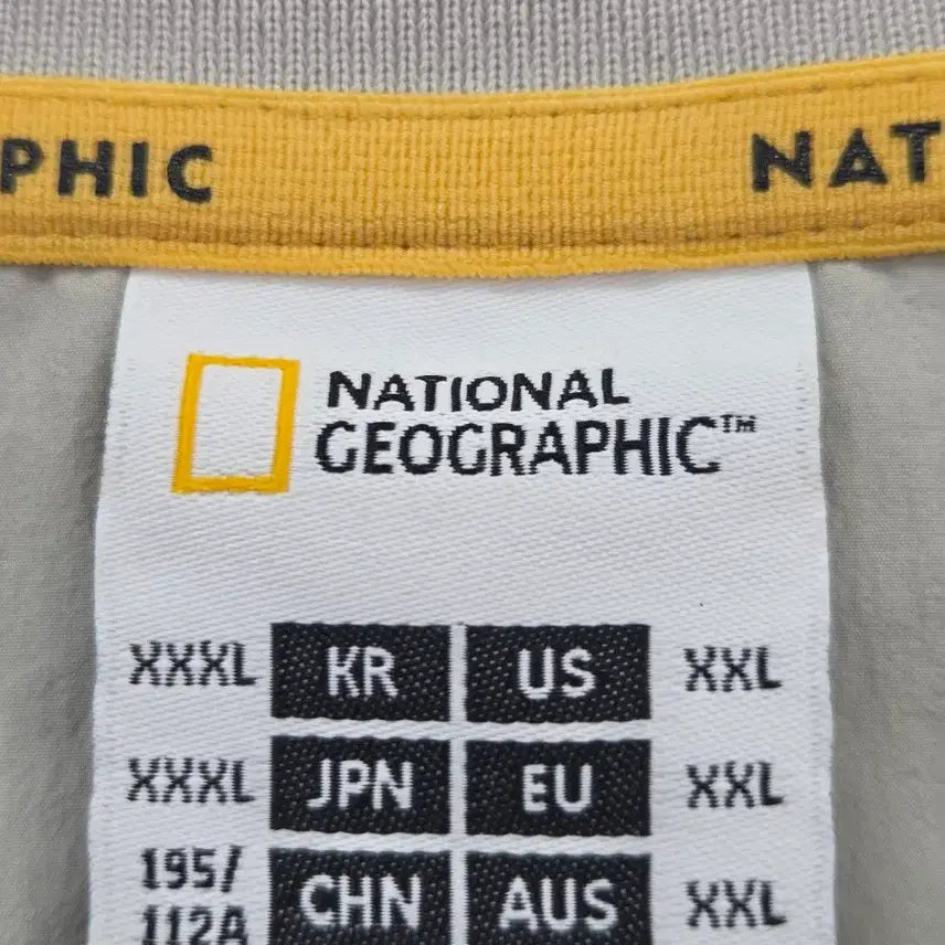 [BUNJANG] National Geographic Lightweight Woven Short-Sleeve T-Shirt - Beige (3XL) / 3XL 빅사이즈 내셔널지오그래픽 경량 우븐 반팔 티셔츠 베이지