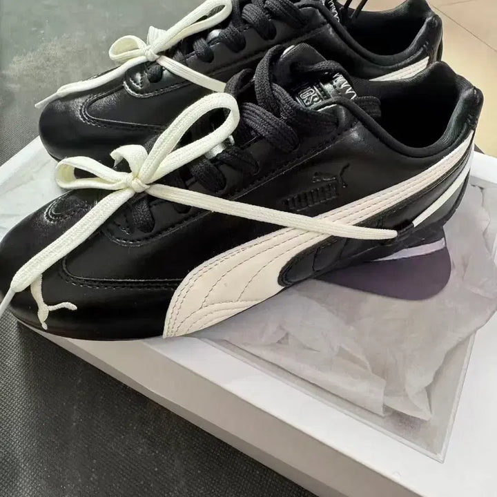 [BUNJANG] Puma x Rosé Speedcat PRM Black Warm White 230mm / 푸마 x 로제 스피드캣 PRM 블랙 웜 화이트 230MM