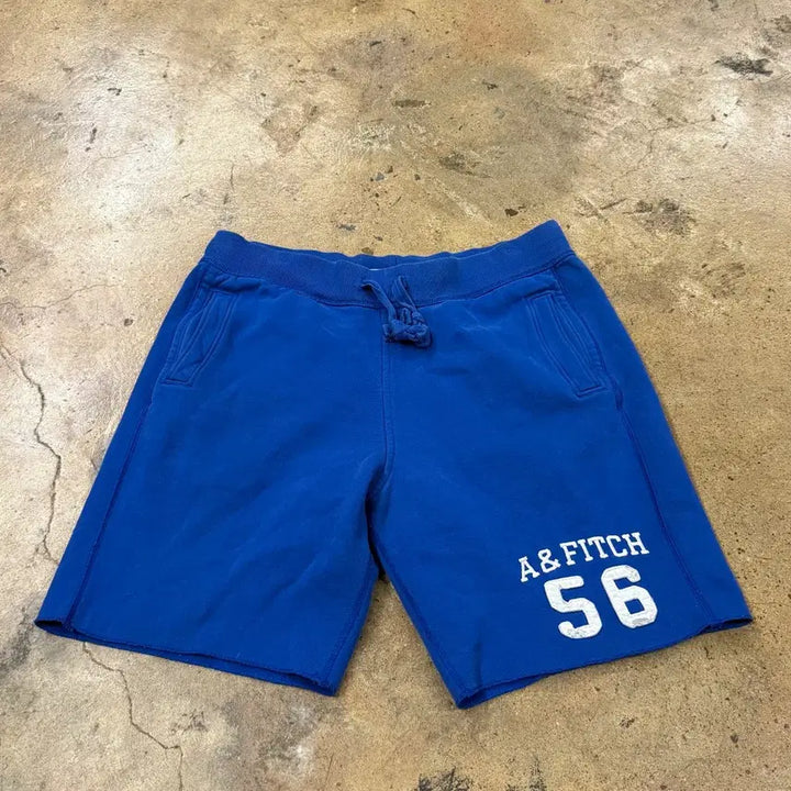 [BUNJANG] Abercrombie Authentic Blue Training Jogger Shorts / [정품/L] 아베크롬비 블루 트레이닝 조거 팬츠 반바지