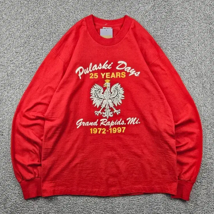 [BUNJANG] Fruit of the Loom 90s USA Single Stitch Long Sleeve Red L / 90&