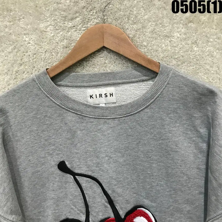 [BUNJANG] Kirsh Cherry Sweatshirt Gray L / 키르시 체리 맨투맨 그레이 L
