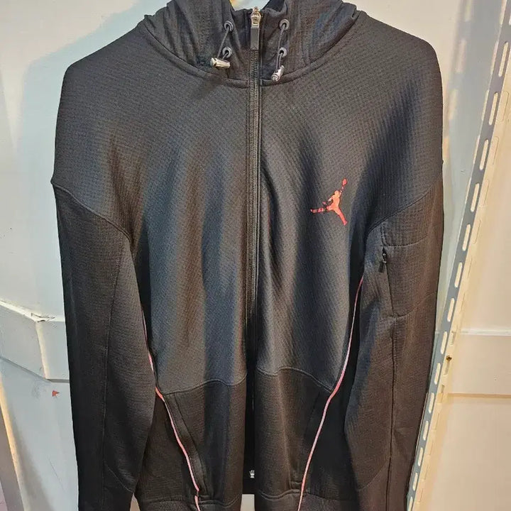 [BUNJANG] Jordan Black Hooded Zip-Up Sweatshirt / <만원빈티지>조던 블랙 후드 집업