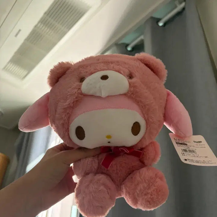 [BUNJANG] Nakajima My Melody Pink Ribbon Plush Doll / 나카지마 마이멜로디 핑크 리본 봉제인형