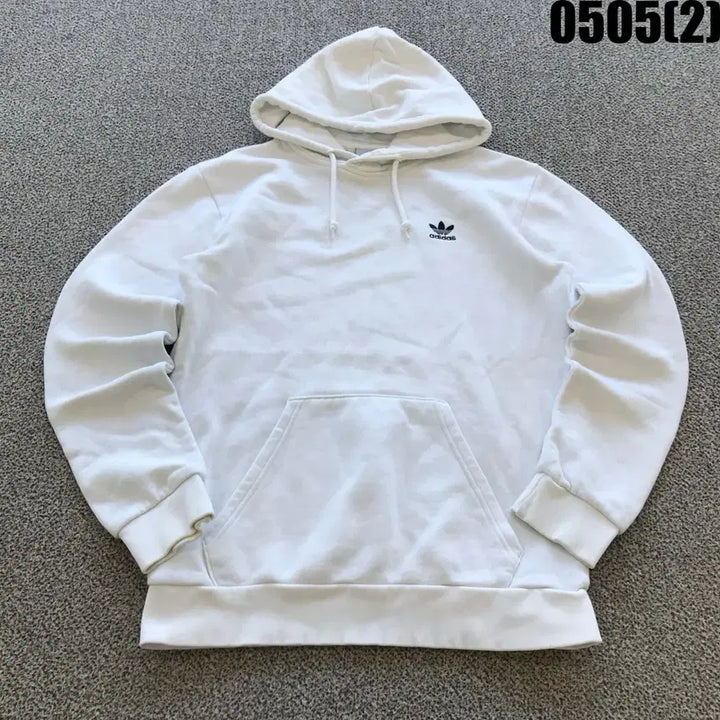 [BUNJANG] Adidas White Hoodie M / 아디다스 화이트 후드티 m