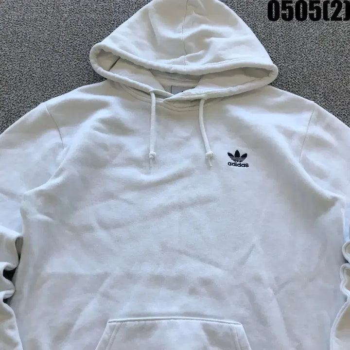 [BUNJANG] Adidas White Hoodie M / 아디다스 화이트 후드티 m
