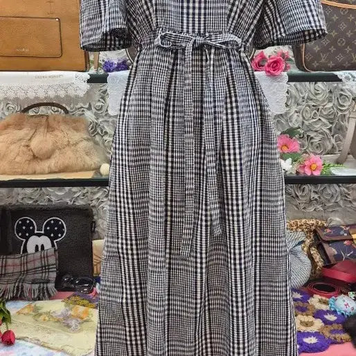 [BUNJANG] MILKFED. Linen Cotton Blend Off-Shoulder Dress / MILKFED 면 마 혼방 원피스 (오프숄더) (55 66)