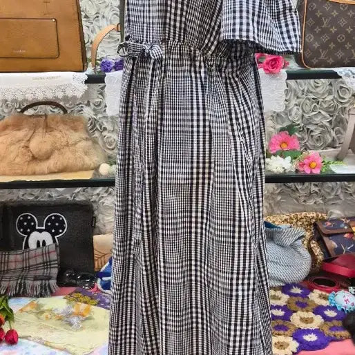 [BUNJANG] MILKFED. Linen Cotton Blend Off-Shoulder Dress / MILKFED 면 마 혼방 원피스 (오프숄더) (55 66)