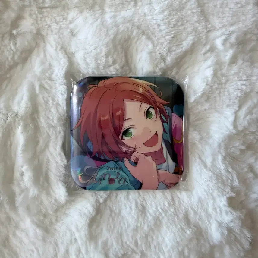 [BUNJANG] Ensemble Stars Aoi Hinata Twinkle Square Can Badge (Sealed) / 앙스타 별빛 사각 캔뱃지 아오이 히나타 트윙크 앙상블스타즈 중스타 각전
