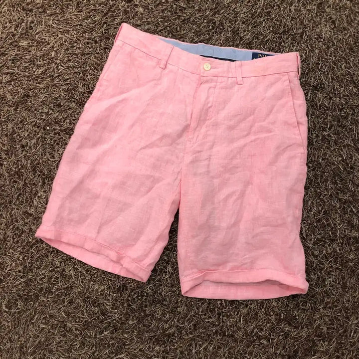 [BUNJANG] Polo Ralph Lauren Linen Pink Shorts / 28 폴로 랄프로렌 린넨 핑크 반바지