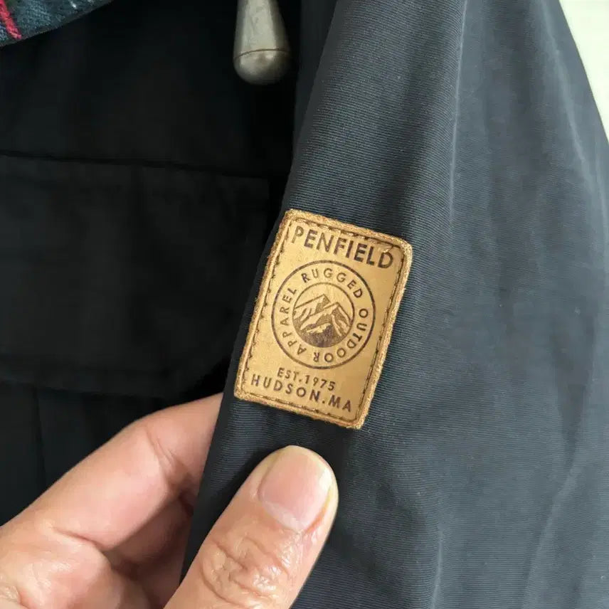 [BUNJANG] Penfield Black Check Lined Jacket / Penfield 펜필드 블랙 체크 안감 자켓