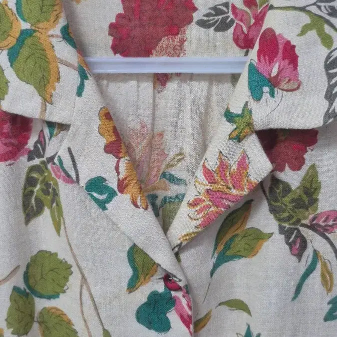 [BUNJANG] Bicolicque Floral 100% Linen Maxi Dress / 비꼴리끄   플로랄   린넨100%   원피스.