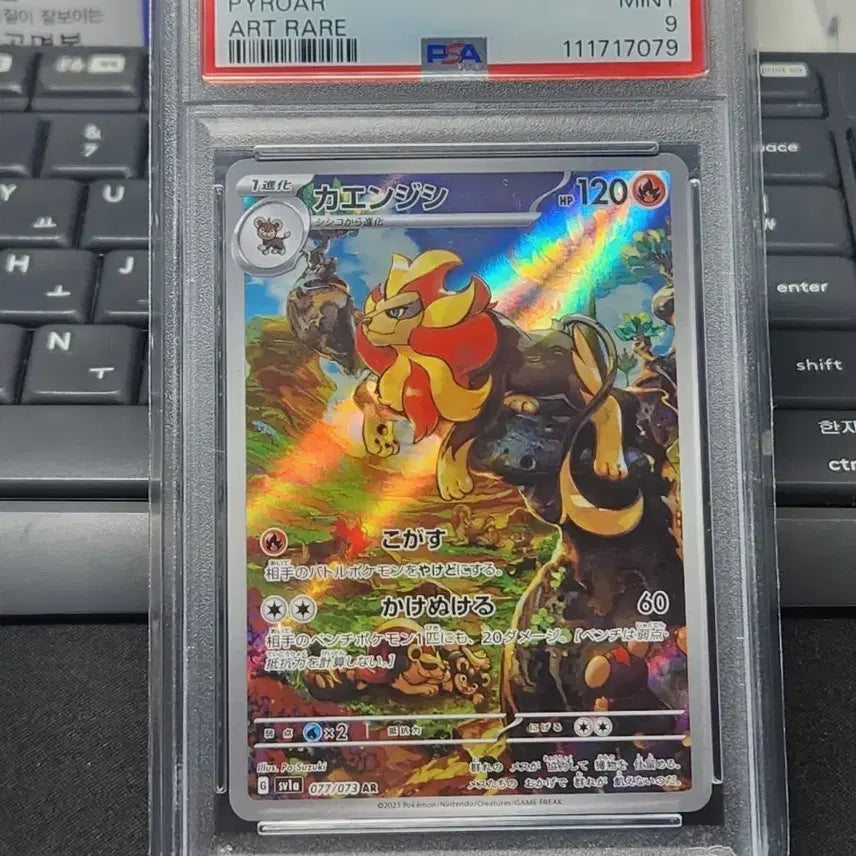 [BUNJANG] Pokemon Card Japanese Flareon AR PSA 9 / 포켓몬 카드 일판 화염레오  PSA9