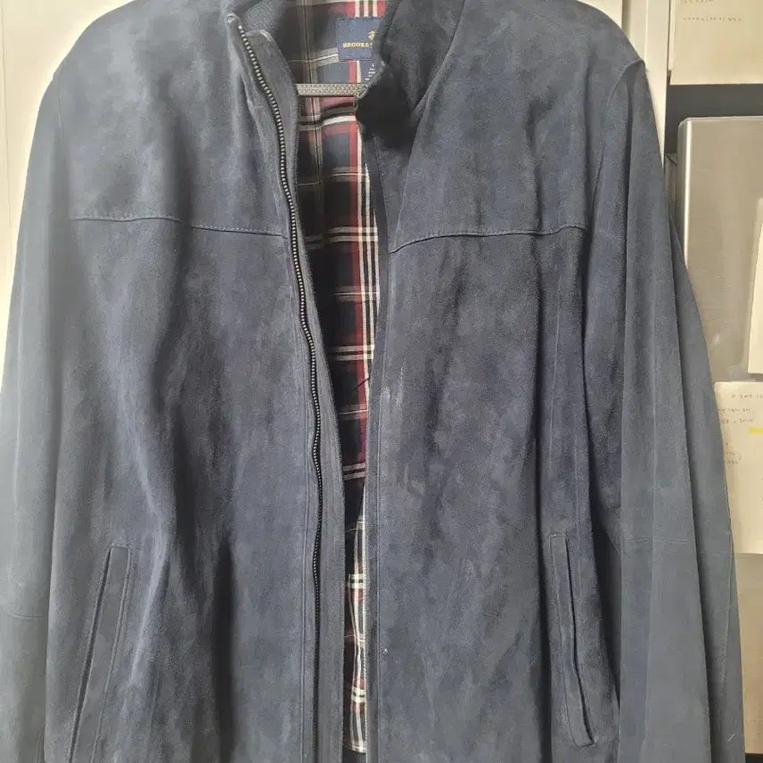 [BUNJANG] Brooks Brothers Suede Blouson Jacket / 브룩스 브라더스 스웨이드 블루종 자켓