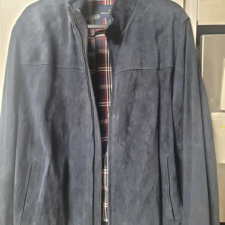 [BUNJANG] Brooks Brothers Suede Blouson Jacket / 브룩스 브라더스 스웨이드 블루종 자켓