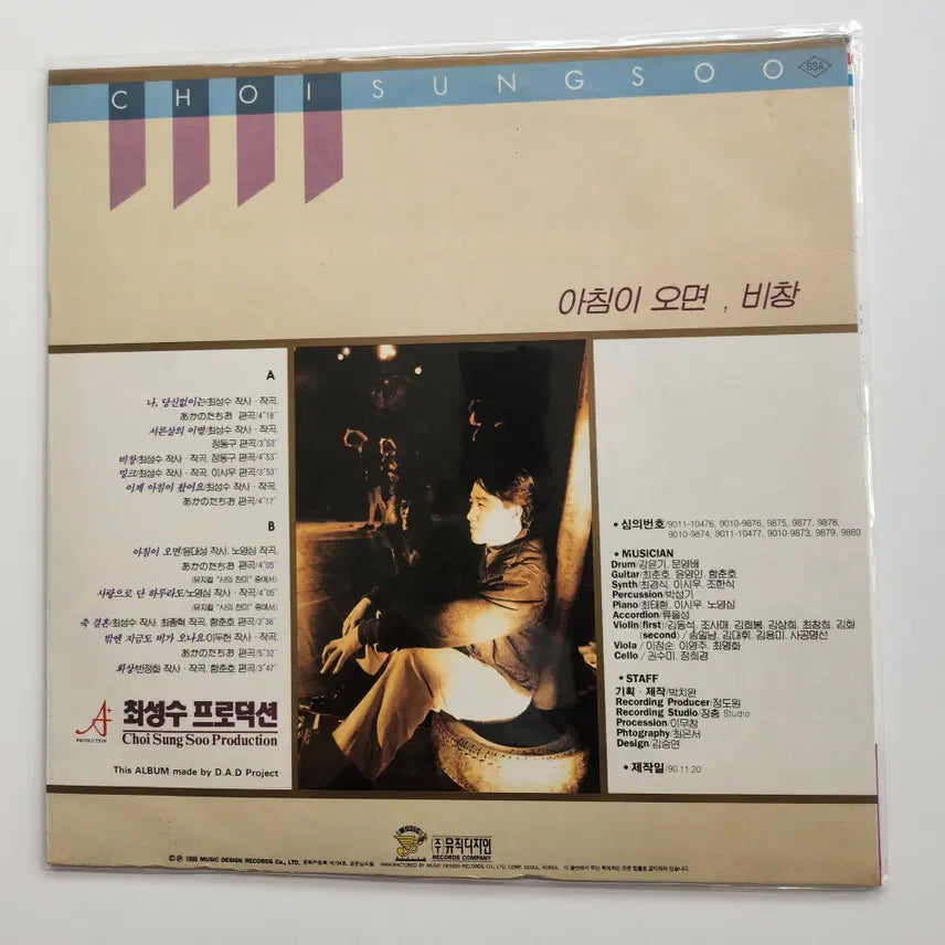 [BUNJANG] Choi Sung Soo 5th Album LP / 최성수 5집 LP / NM