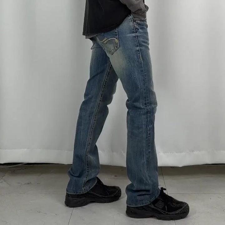 [BUNJANG] Vintage Washed Bootcut Denim Jeans / a335) 28 빈티지 워싱 부츠컷 데님/청바지