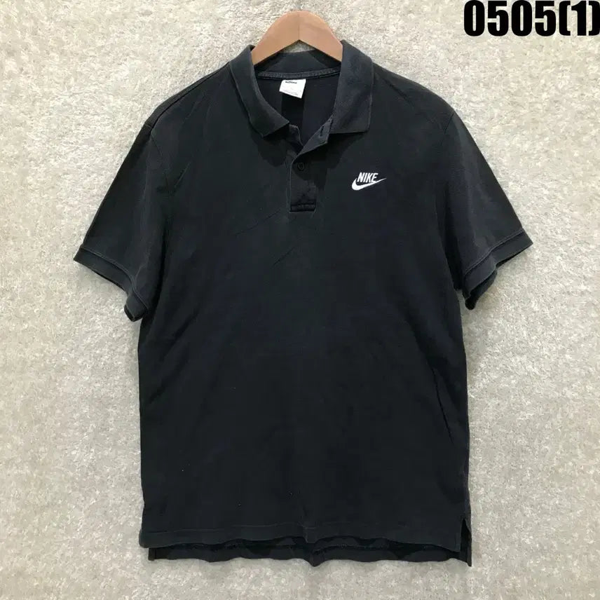 [BUNJANG] Nike Black Short Sleeve Polo Shirt XL / 나이키 블랙 반팔 카라티 XL