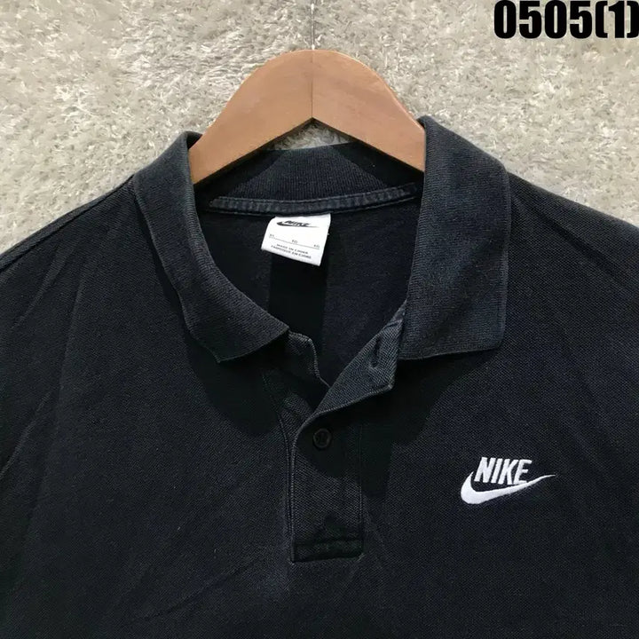 [BUNJANG] Nike Black Short Sleeve Polo Shirt XL / 나이키 블랙 반팔 카라티 XL