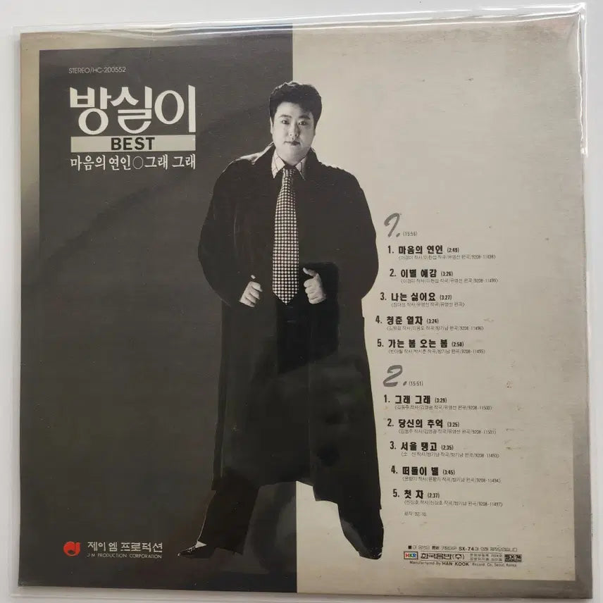 [BUNJANG] Bangsil Best LP / 방실이 BEST(베스트) LP / MINT