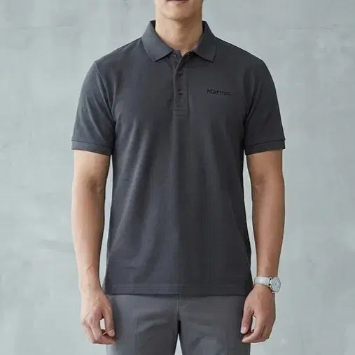 [BUNJANG] Marmot Short Sleeve Collar T-Shirt (Men&